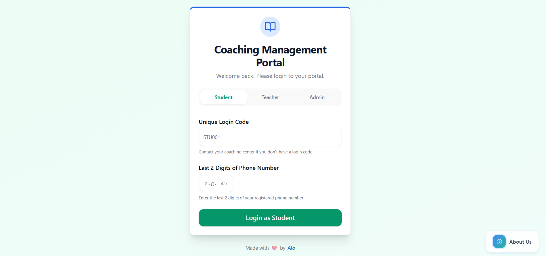 Coaching Management Portal